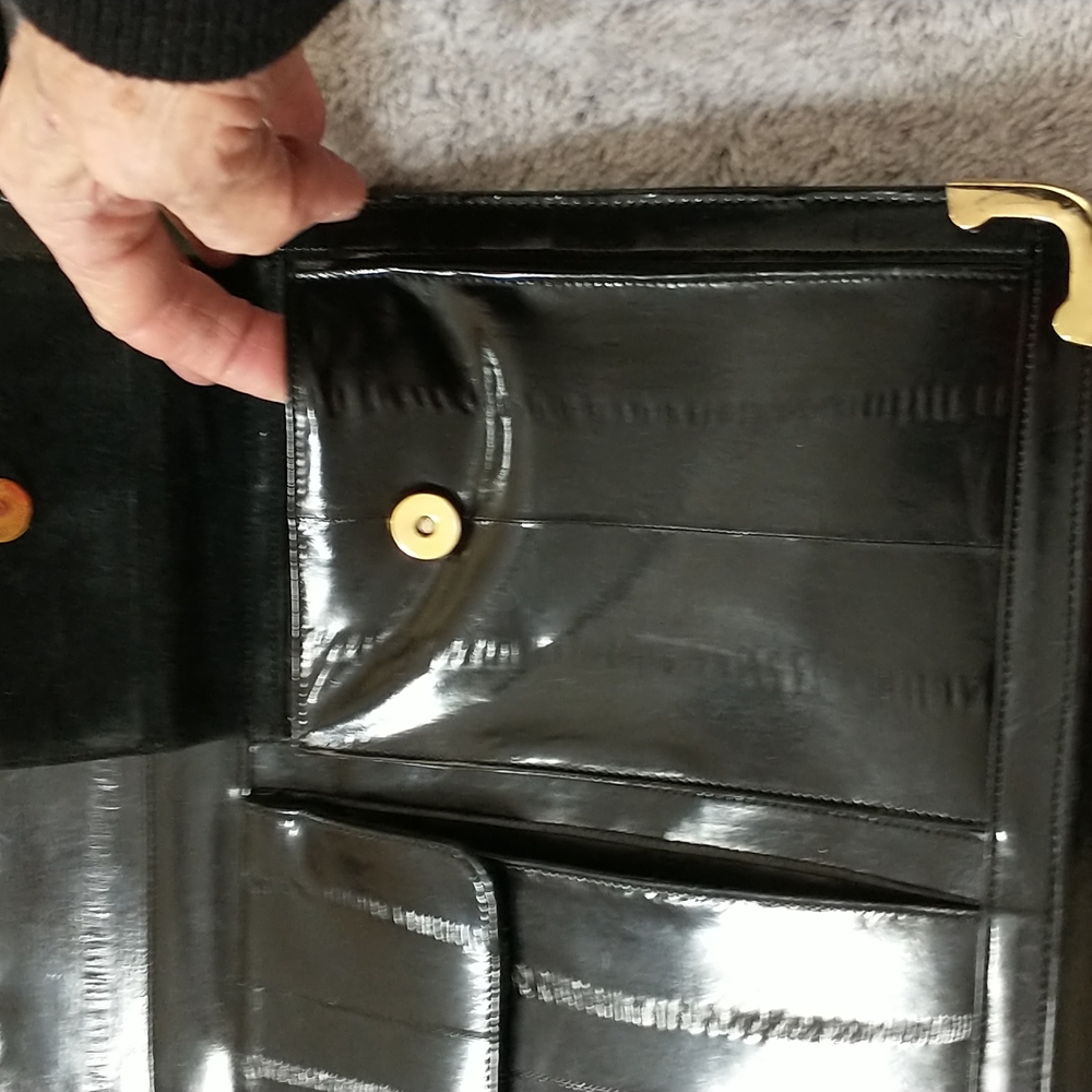 Eel briefcase laptop bag and black gently used - Picture 6 of 10